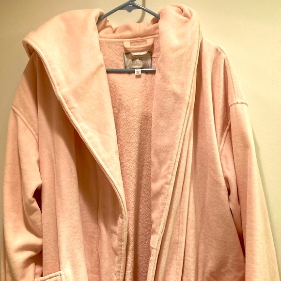 Brand new never worn la vie en rose luxury bath robe size large baby pink! - Picture 5 of 7